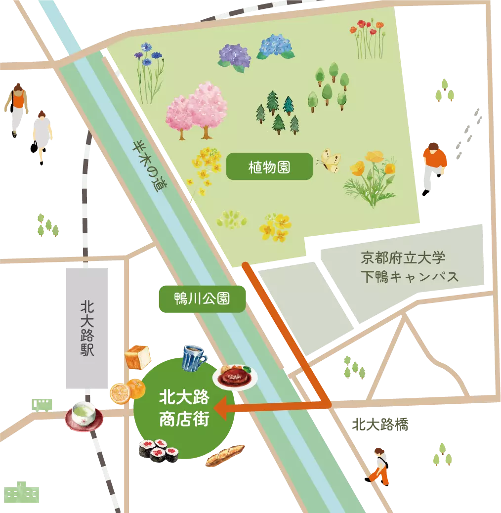 北大路商店街周辺MAP